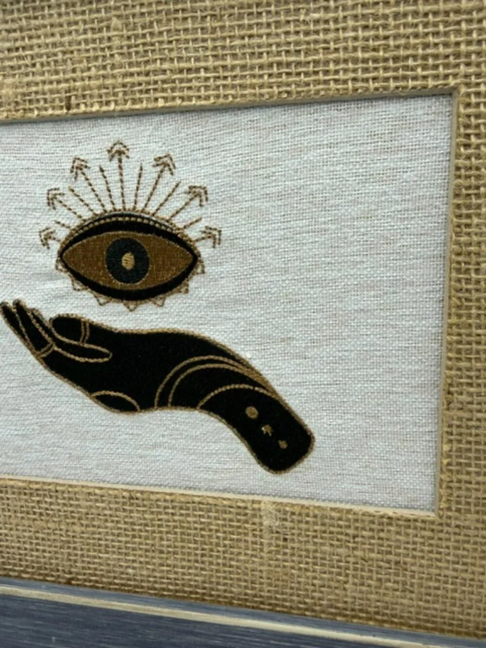Homemade All Seeing Eye Embroidery Art 8X10 - Picture 4 of 6